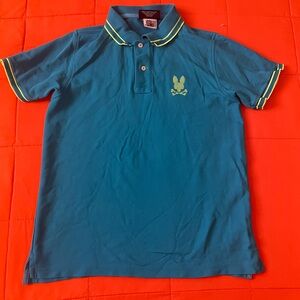 Psycho Bunny Shirt Mens Small Blue Polo Short Sleeve Embroidered Logo Mens 4